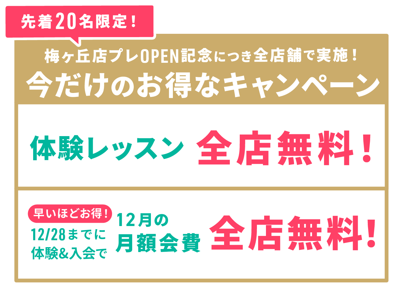 月会費無料キャンペーン