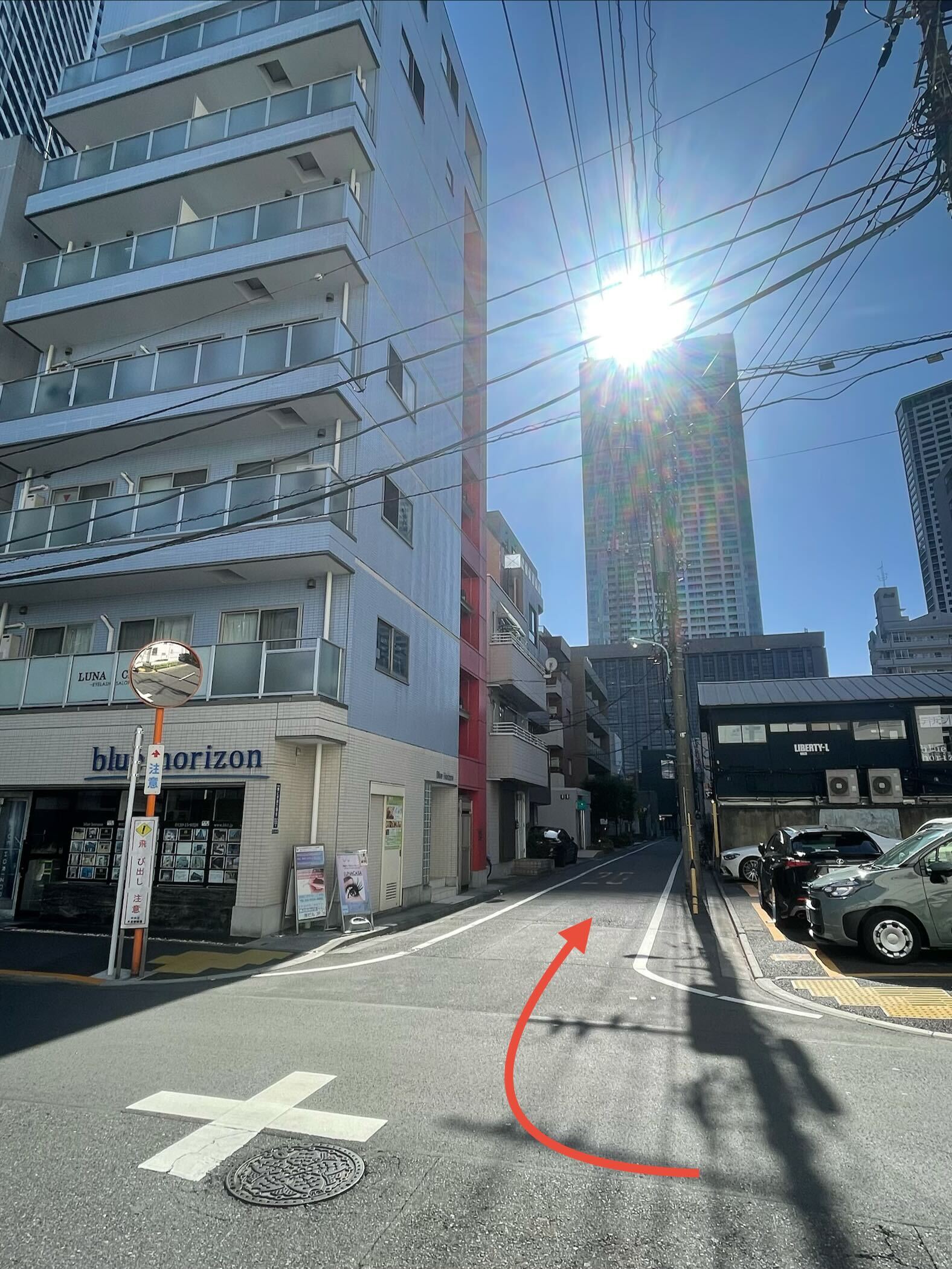 勝どき店までの道のり
